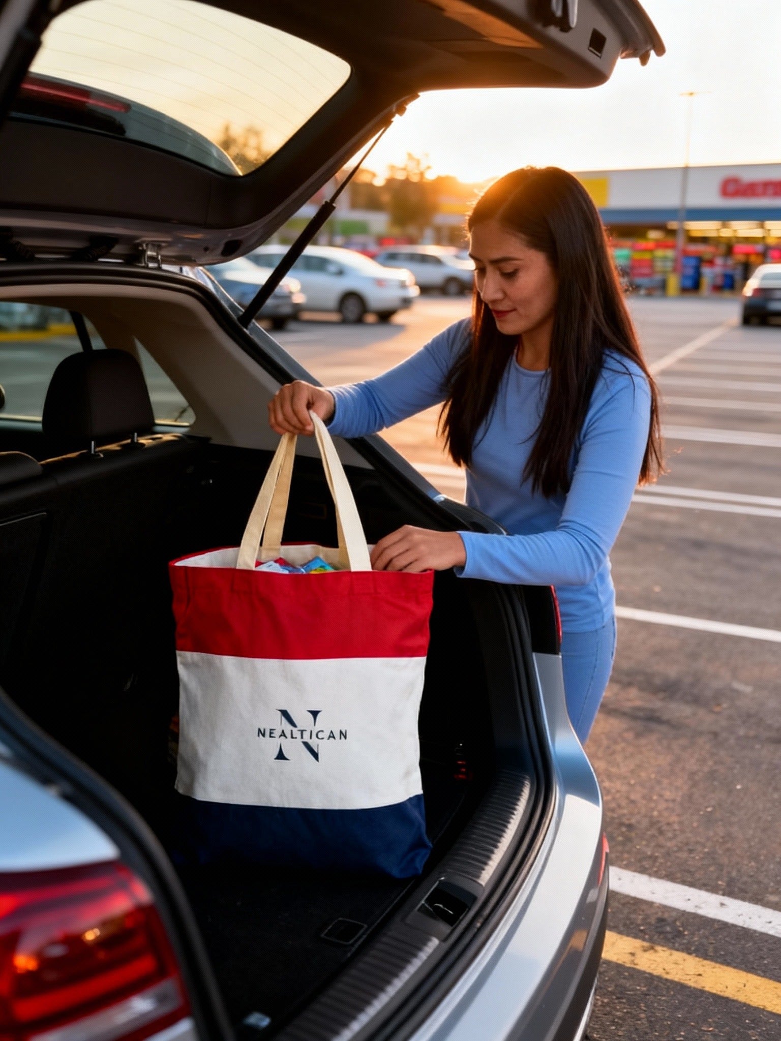 NEALTICAN Canvas Tote Bag Tricolor