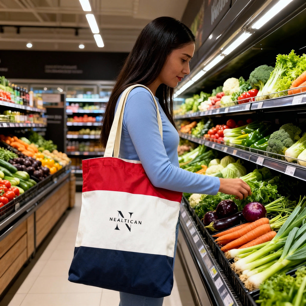 NEALTICAN Canvas Tote Bag Tricolor