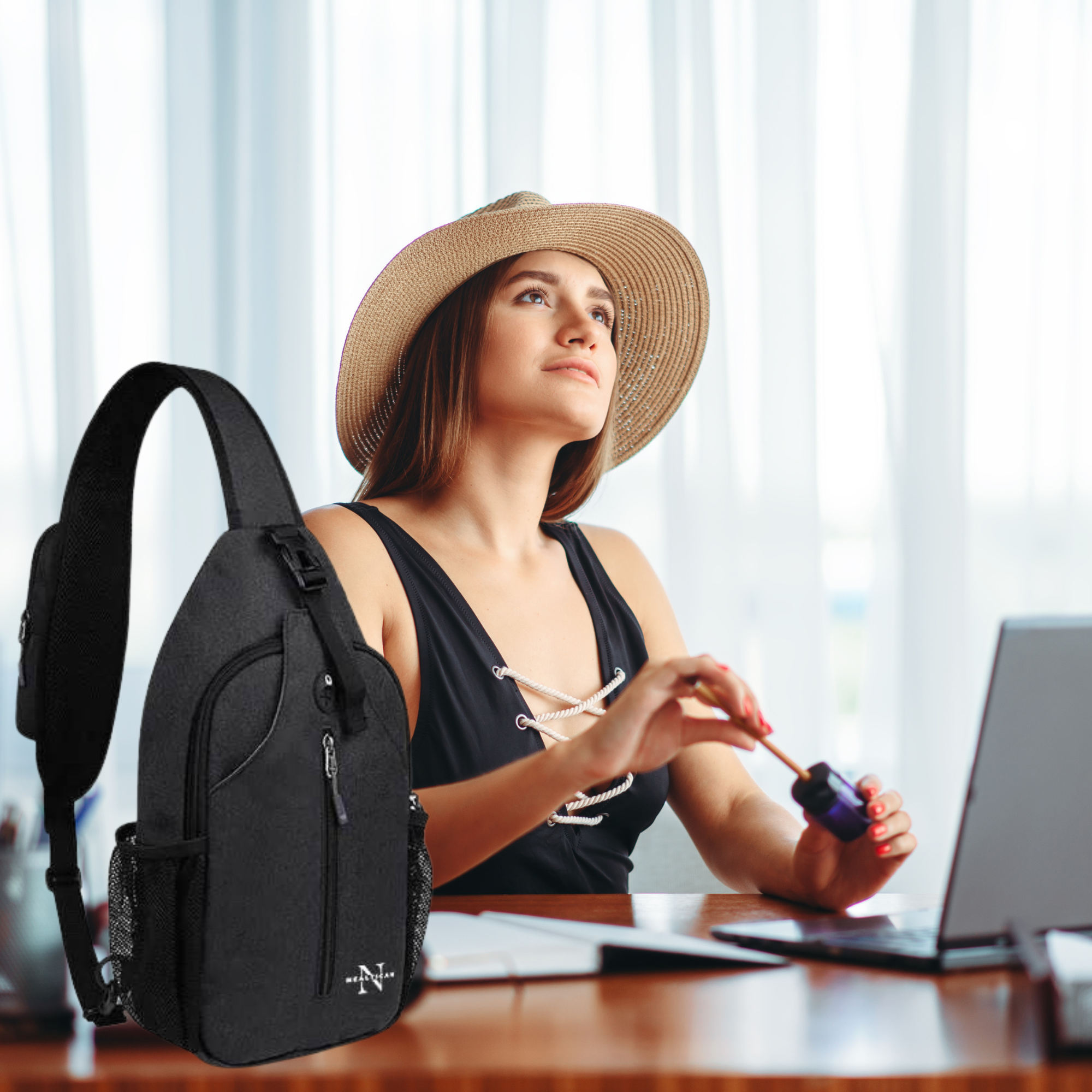 NEALTICAN-Crossbody Sling Backpack