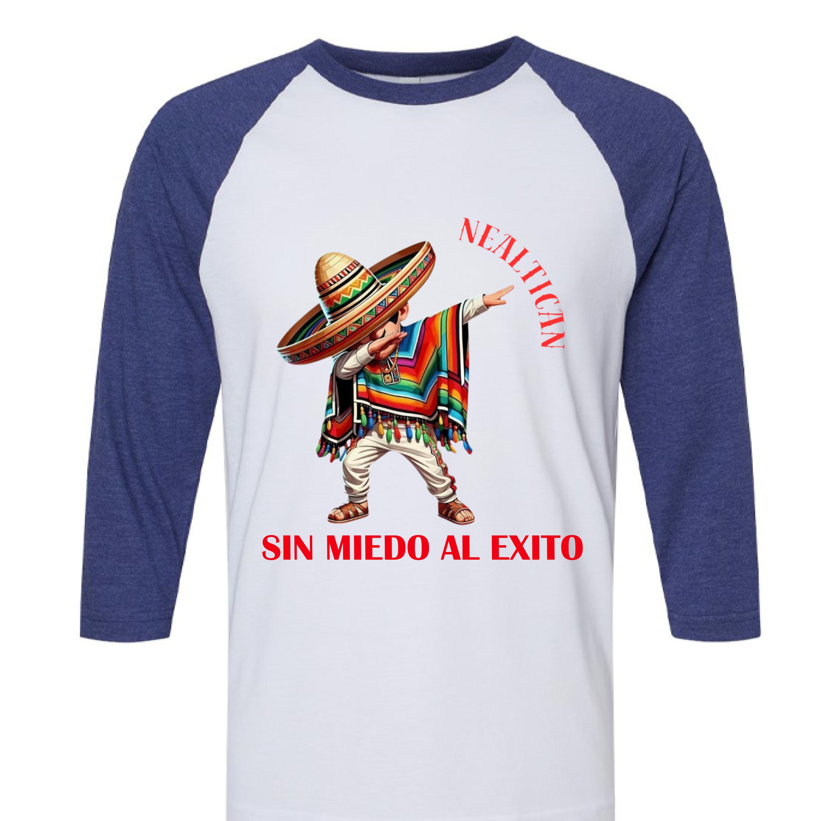 White/ Heather Indigo - FRONT