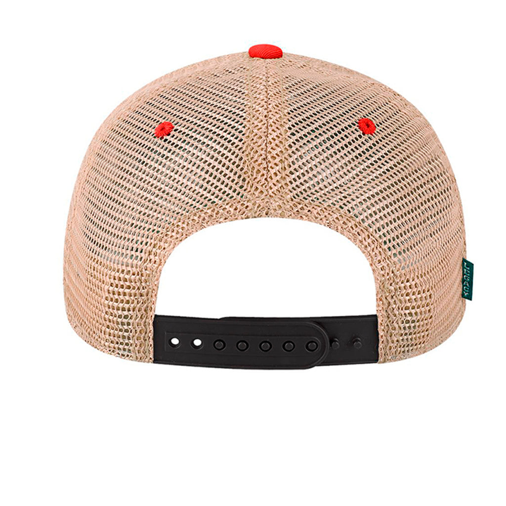 Black/ Scarlet Red/ Khaki - OFA - BACK